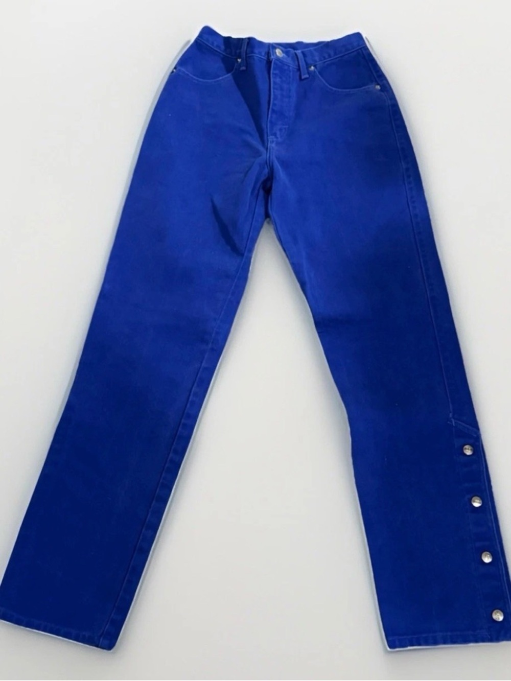 Rough Rider Women’s 26 Waist Snap Leg Jeans Blue Western High Waist Vintage